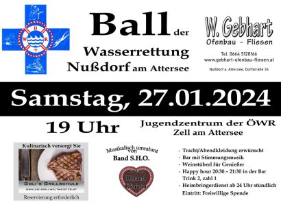 2024: Ball Plakat ÖWR Ball Nußdorf am Attersee